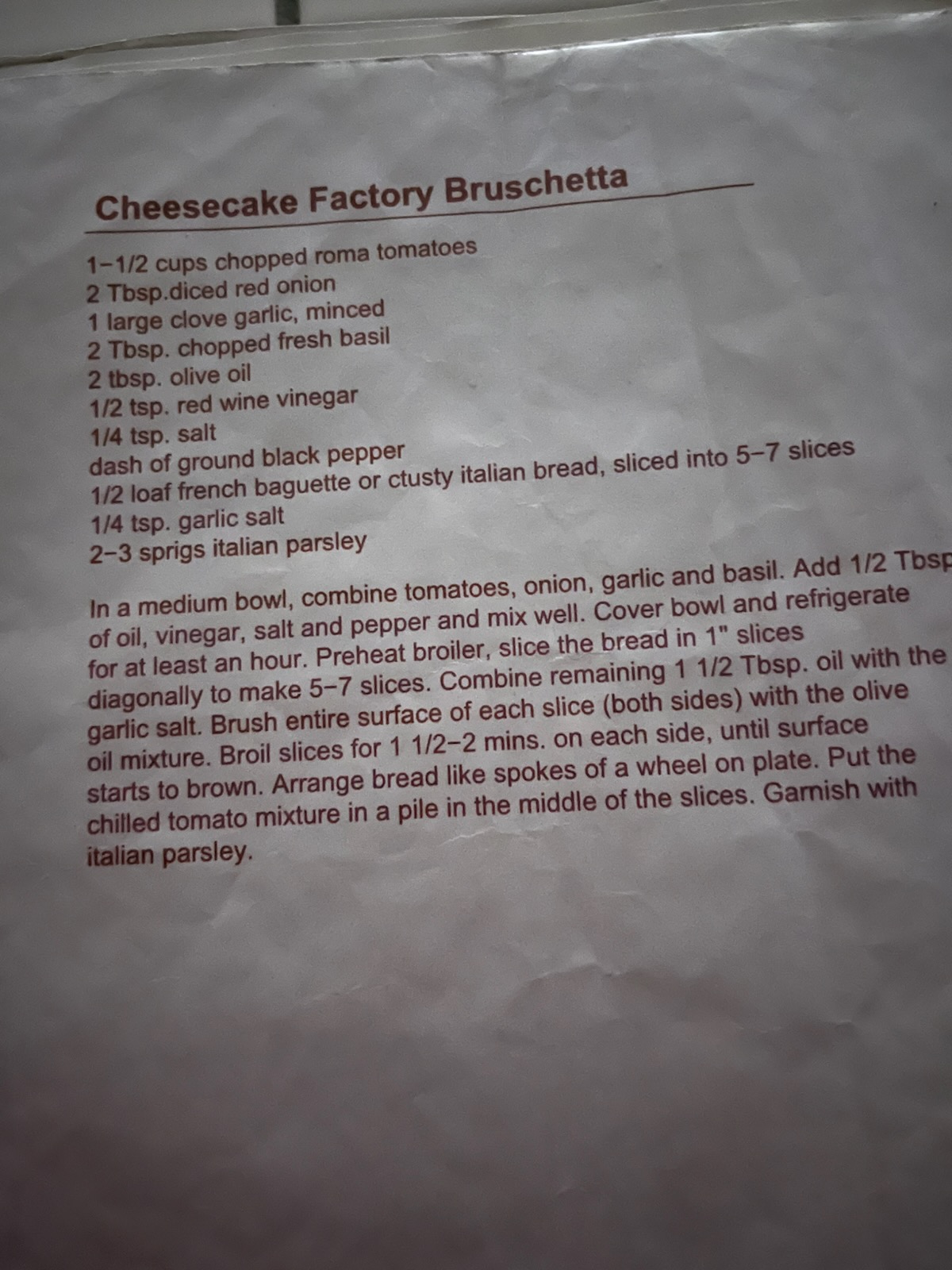 Bruschetta